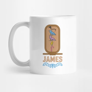 JAMES-American names in hieroglyphic letters-James, name in a Pharaonic Khartouch-Hieroglyphic pharaonic names Mug